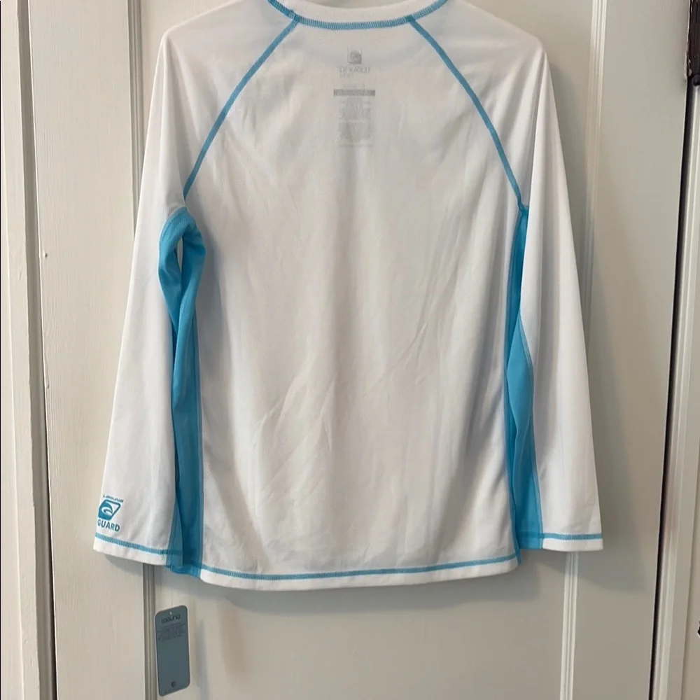 Laguna Beach Teen Swim Rashguard - White and Blue - Picture 7 of 10